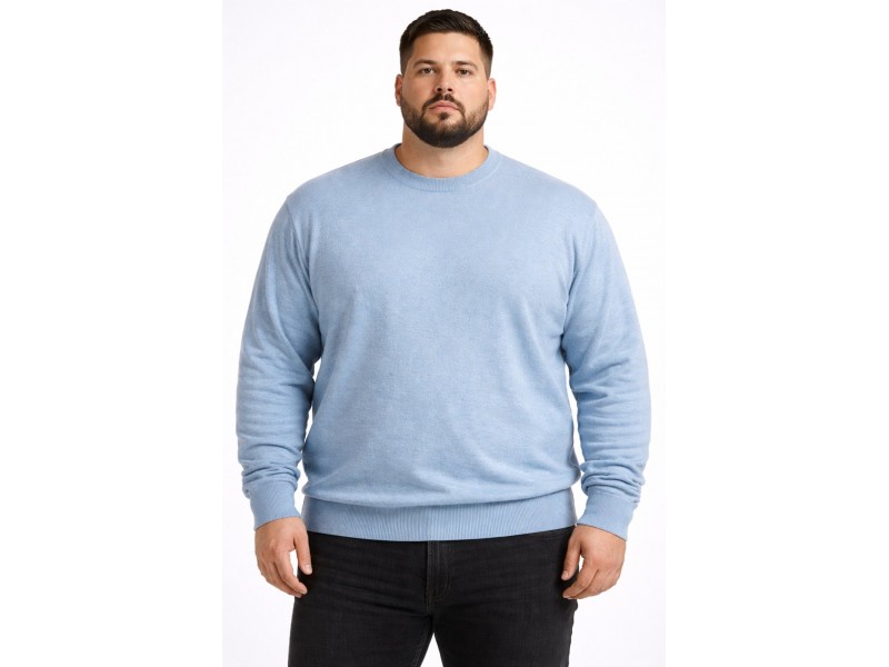 Блуза синя плетиво